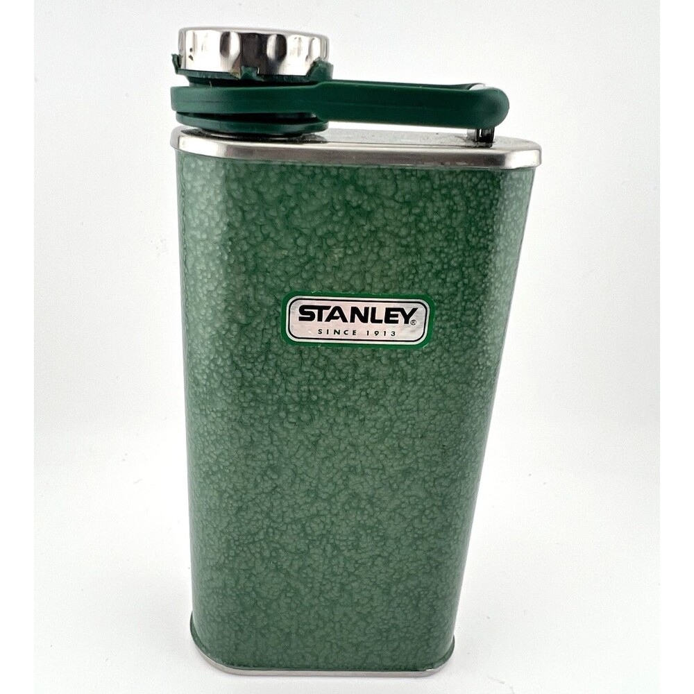 Stanley Hip And Spirits Flask 8 oz Hammertone Stainless Steel Leak Proof